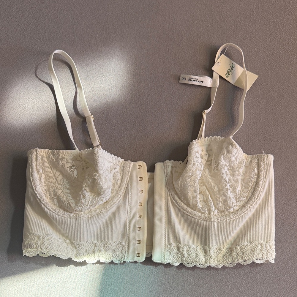 Aerie Cream Lace Bralette